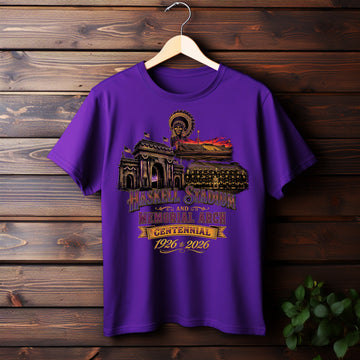 Haskell Stadium/Arch 100 Years Celebration Purple TEE