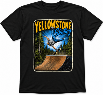 Yellowstone Skating Black Tee