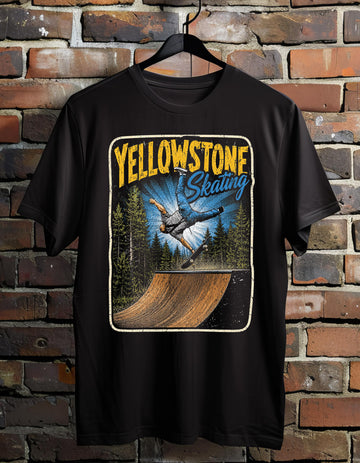 Yellowstone Skating Black Tee