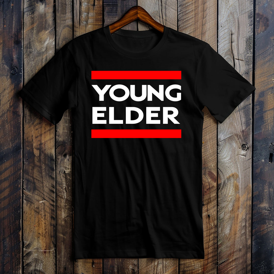 "Young Elder" Adult Black Tee